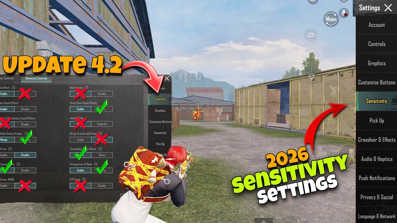 World Best Control & Sensitivity ✅ For All Devices Android And IOS PUBG/BGMI 🔥 2026