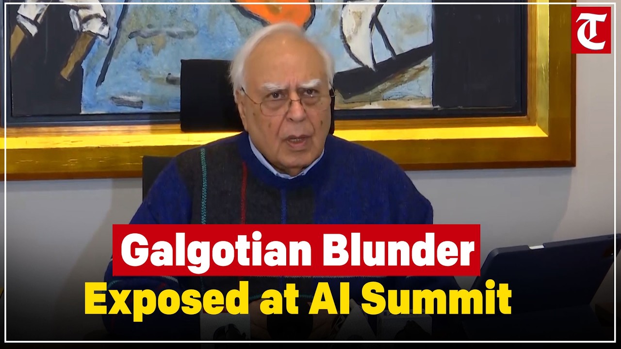 Kapil Sibal Criticizes AI Summit: ‘Galgotian Blunder’ Over Chinese Robot Dog Display