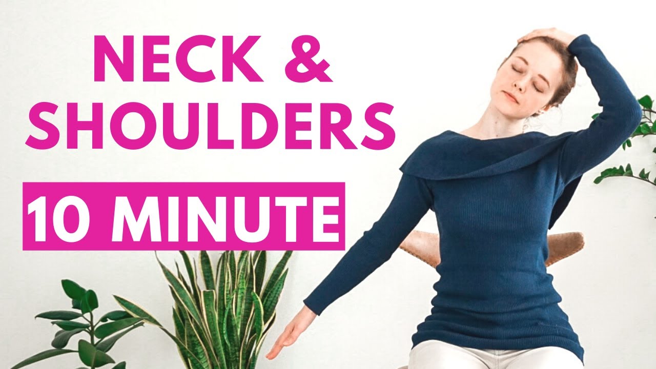 10 min YOGA STRETCH FOR NECK & SHOULDERS | Yoga Without Mat | Office Yoga Break