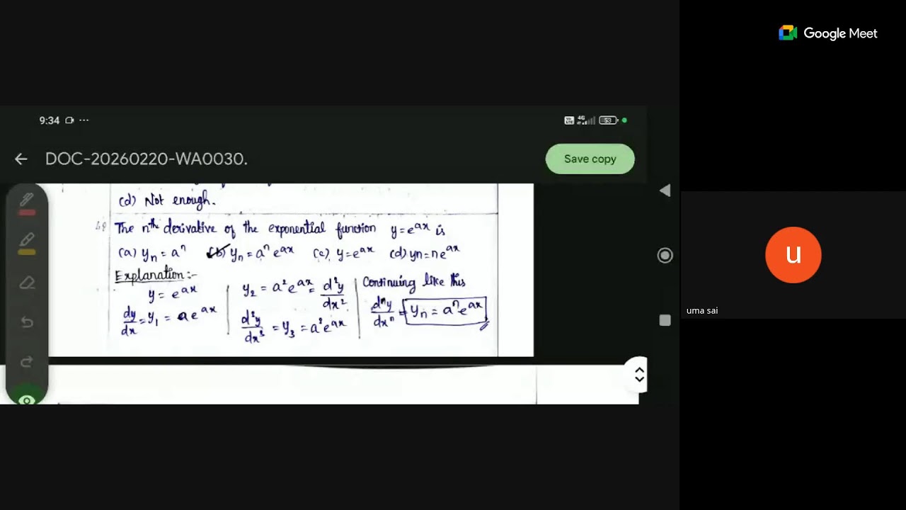 Semmozhi IAS Academy - UG TRB Maths 2Real Analysis Test 3   Question and answer discussio