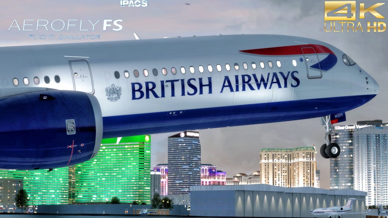 4K| Aerofly FS GLOBAL| AIRBUS A350| KLAS - EGLL 