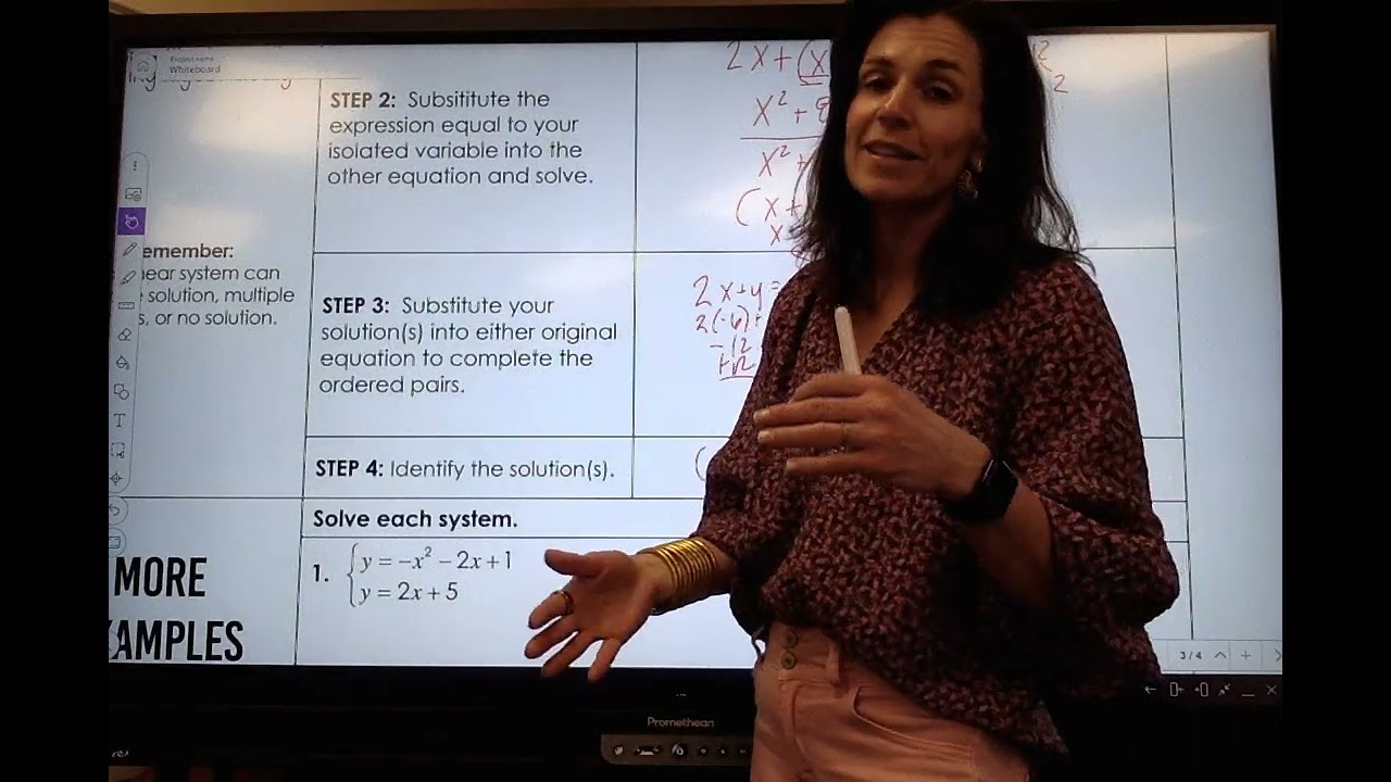 unit 9 solving nonlinear systems algebraically