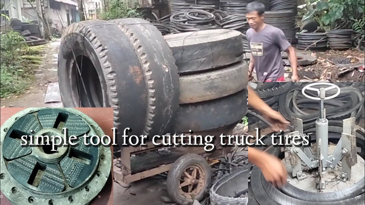 Amazing invention a simple tool for cutting truck tires