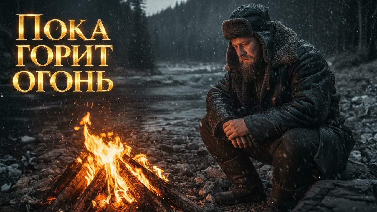 ❄️ Русский шансон зимой у реки – снег, тишина и уставшая душа