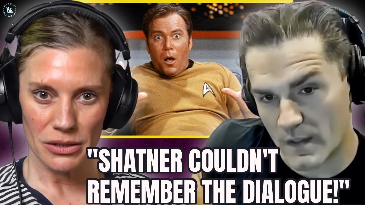 Sam Witwer and Katee Sackhoff joke about William Shatner forgetting his lines in Star Trek.