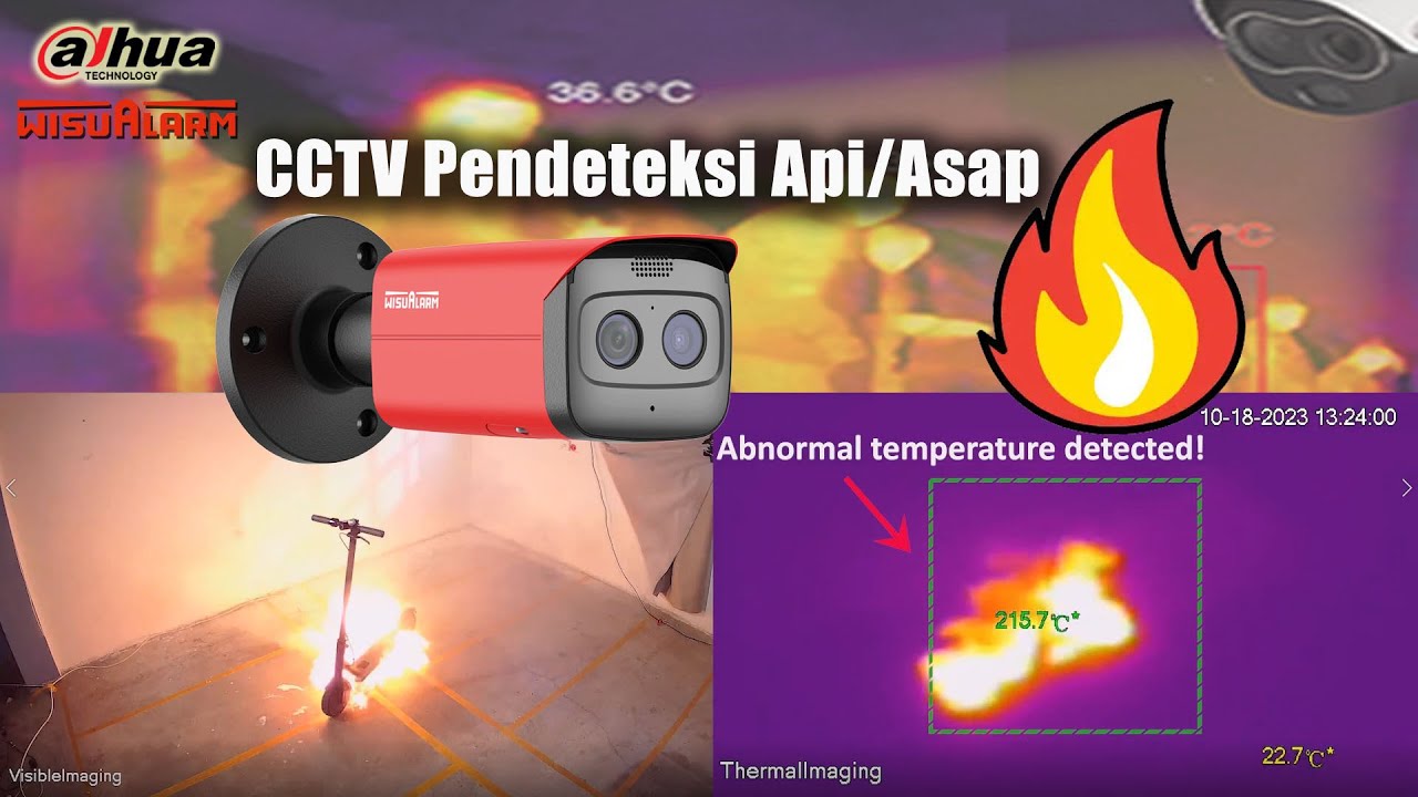 Yang punya EV, wajib pasang CCTV Thermal ini di garasinya | CCTV pendeteksi Kebakaran