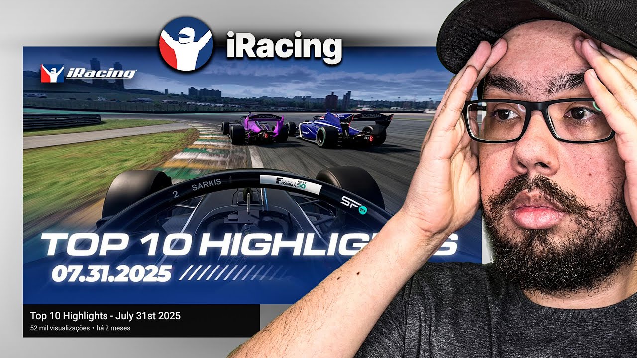 TOP 10 MOMENTOS MAIS INSANOS NOS JOGOS DE CORRIDA! | IRACING