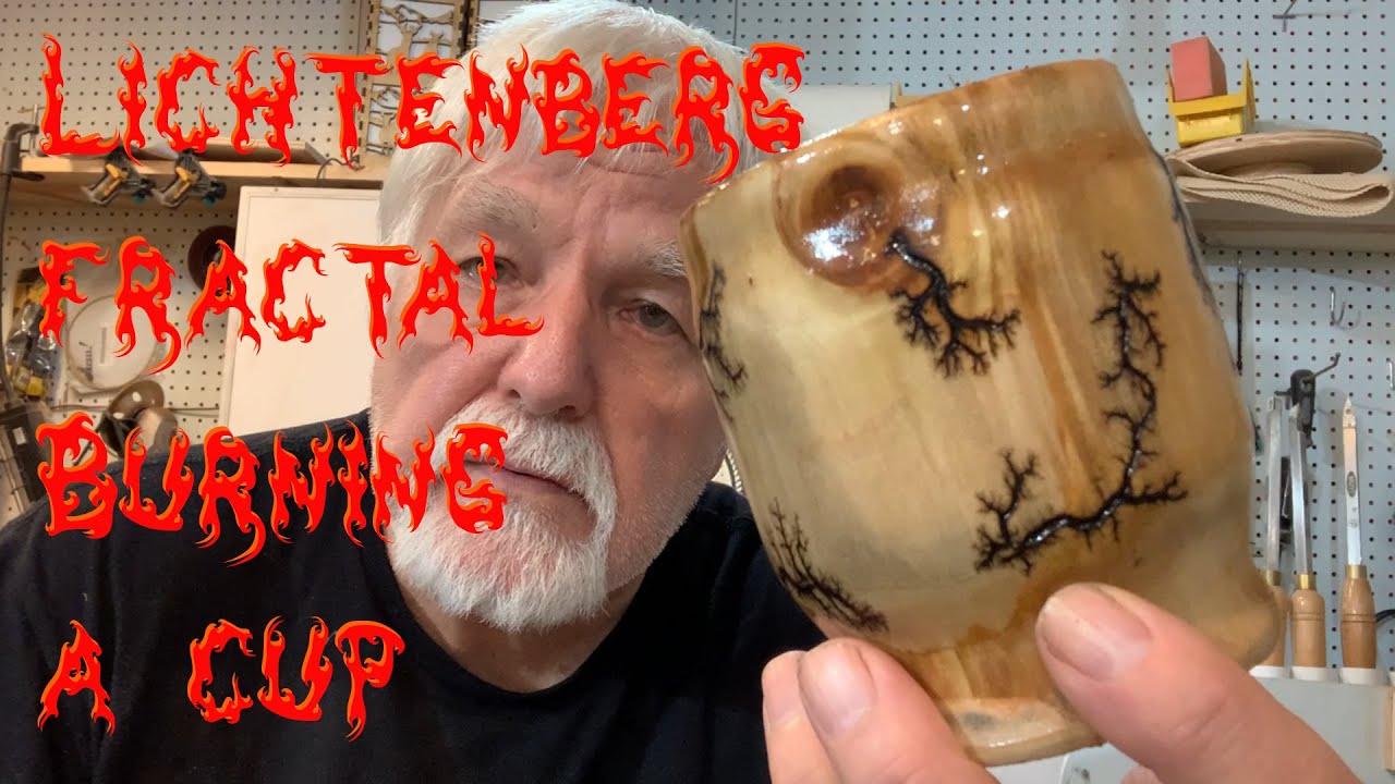 Lichtenberg Fractal Burning a Cup