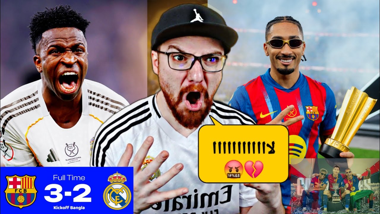 ردة فعل مدريدي مقهور مباشر 🤬🔥!! برشلونة و ريال مدريد ياخي قهررررر 🤬🔥