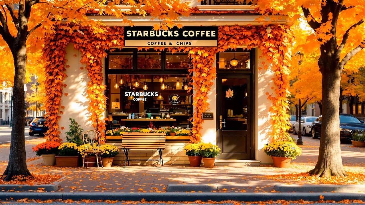 【가을 재즈 BGM】가을 햇살 속 스타벅스 카페 음악/Jazz for Relaxation/スターバックス&middot;ジャズ/스타벅스 매장음악/Starbucks Music
