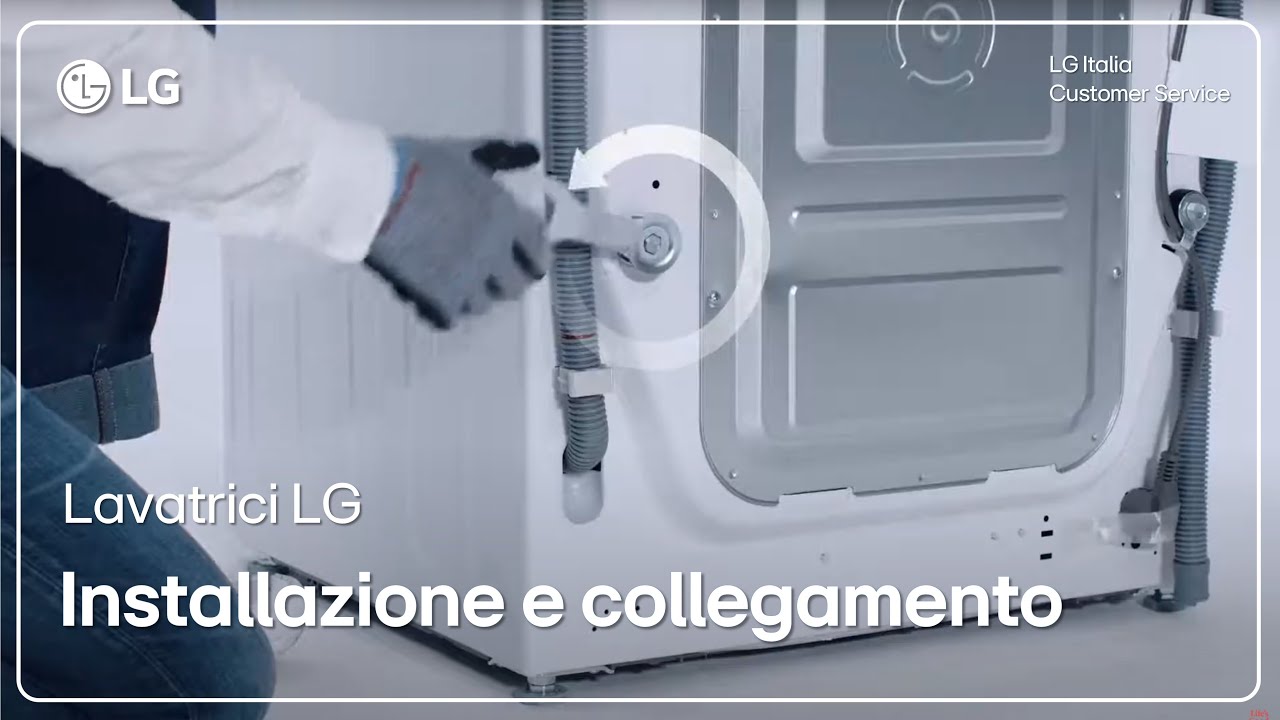 LG washing machines | First installation and connection of the LG washing machine