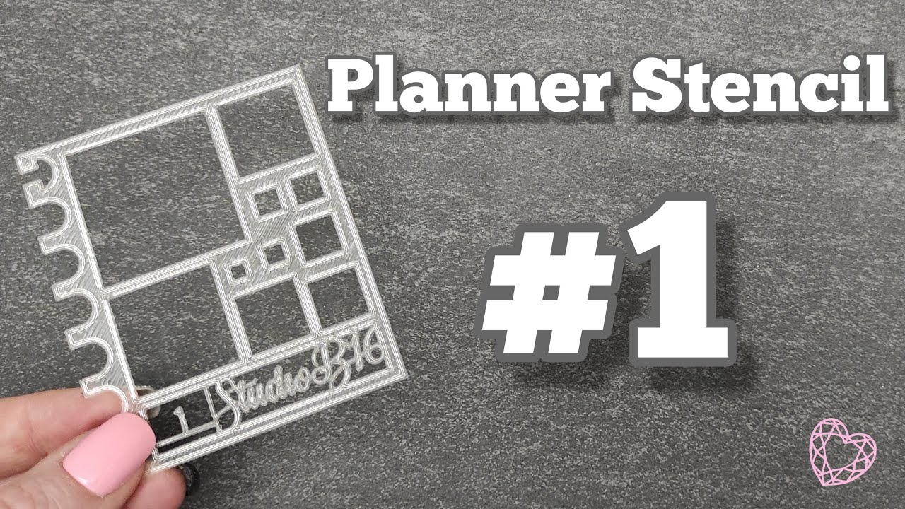 Taking a closer look at the Discbound Planner Stencil number 1 from Plan With StudioB16