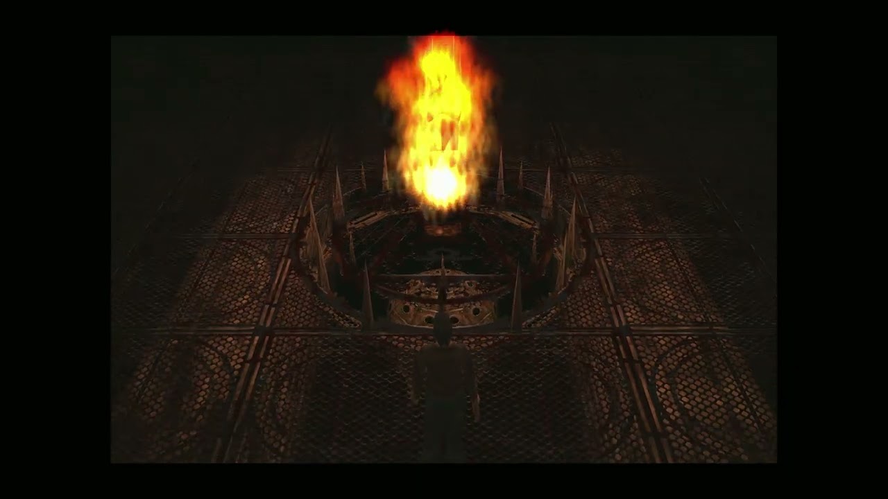 Silent Hill - Split Head Lizard Boss Fight (School)