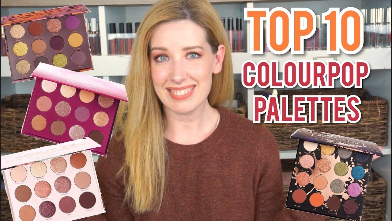 TOP 10 COLOURPOP PALETTES | SWATCHES & DUPES!
