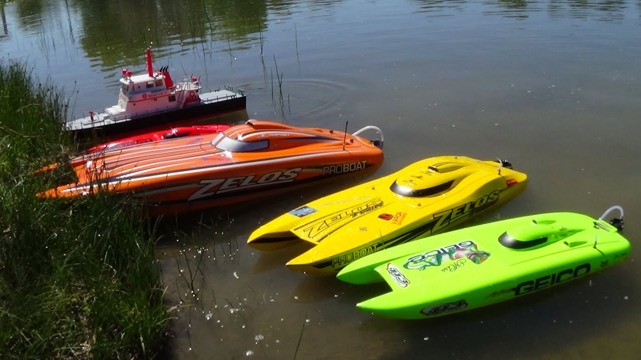 ProBoat Zelos 36 48 Geico 29 v3 GPS speed runs