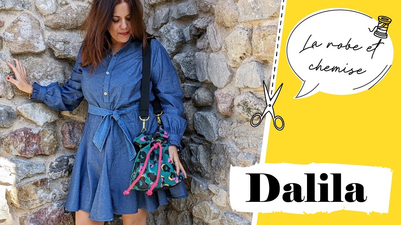 Coudre une ROBE ou une CHEMISE stylée ! Le patron Dalila