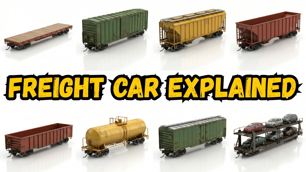 Every Freight Car Type Explained in 10 Minutes