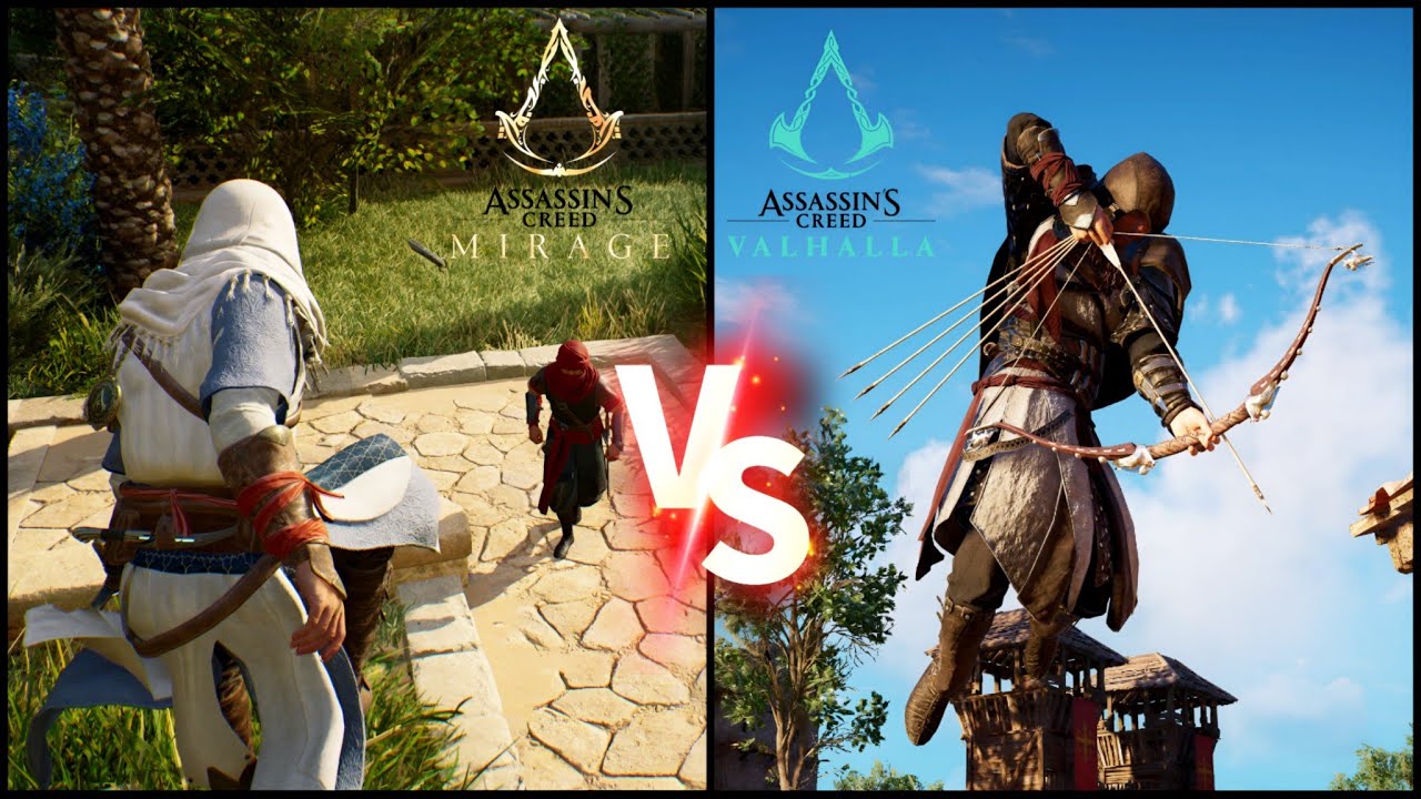 AC VALHALLA VS AC MIRAGE | STEALTH KILLS COMPARISON