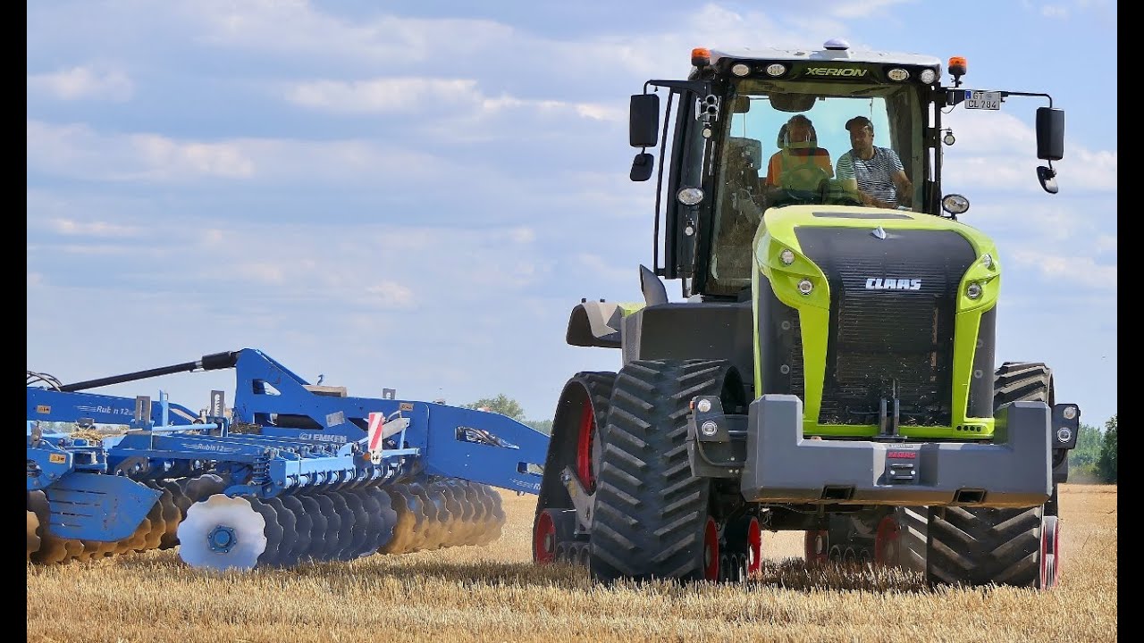 Claas Xerion 5000 TRAC TS + Lemken Rubín 12, 8m  Vol II.
