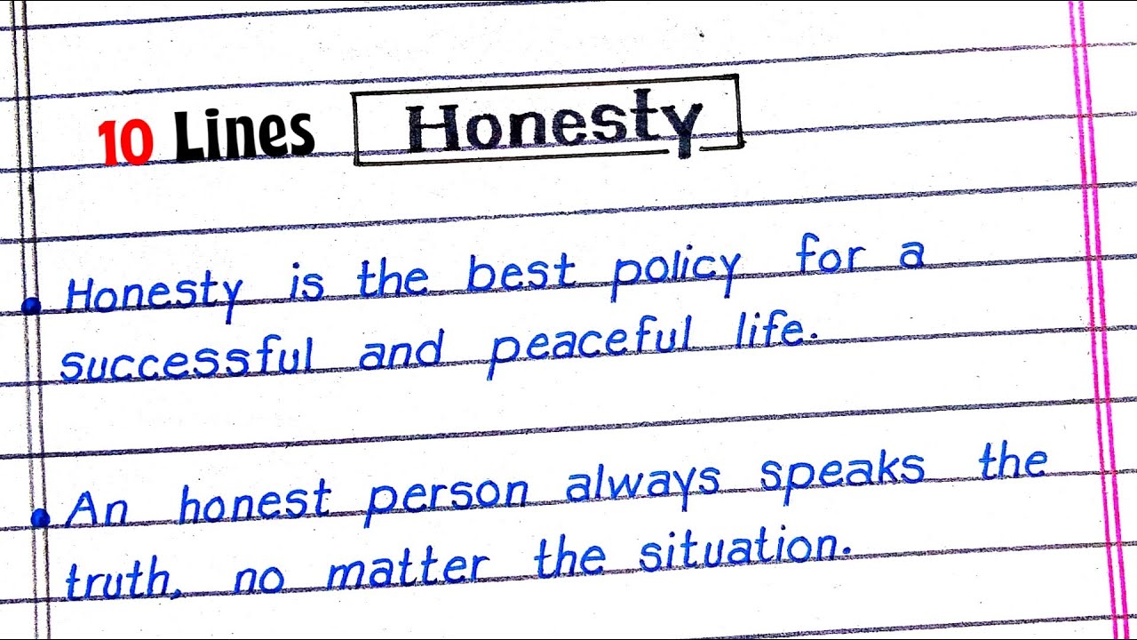 10 Lines on Honesty in English | Speech on Honesty | Essay on Honesty is the Best Policy