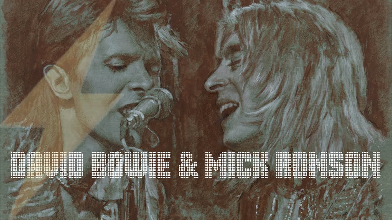 A portrait of David Bowie & Mick Ronson #davidbowie #mickronson #ziggystardust