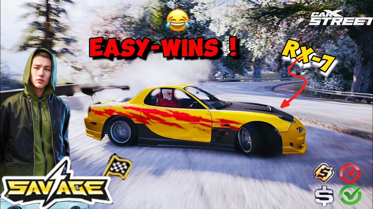 Carx street Savage club | cheapest tuning tips | Mazda Rx7(Dx7)