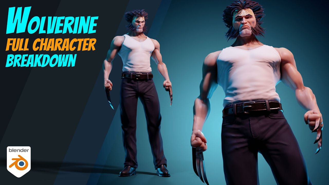 Wolverine - Full Character - Blender 3