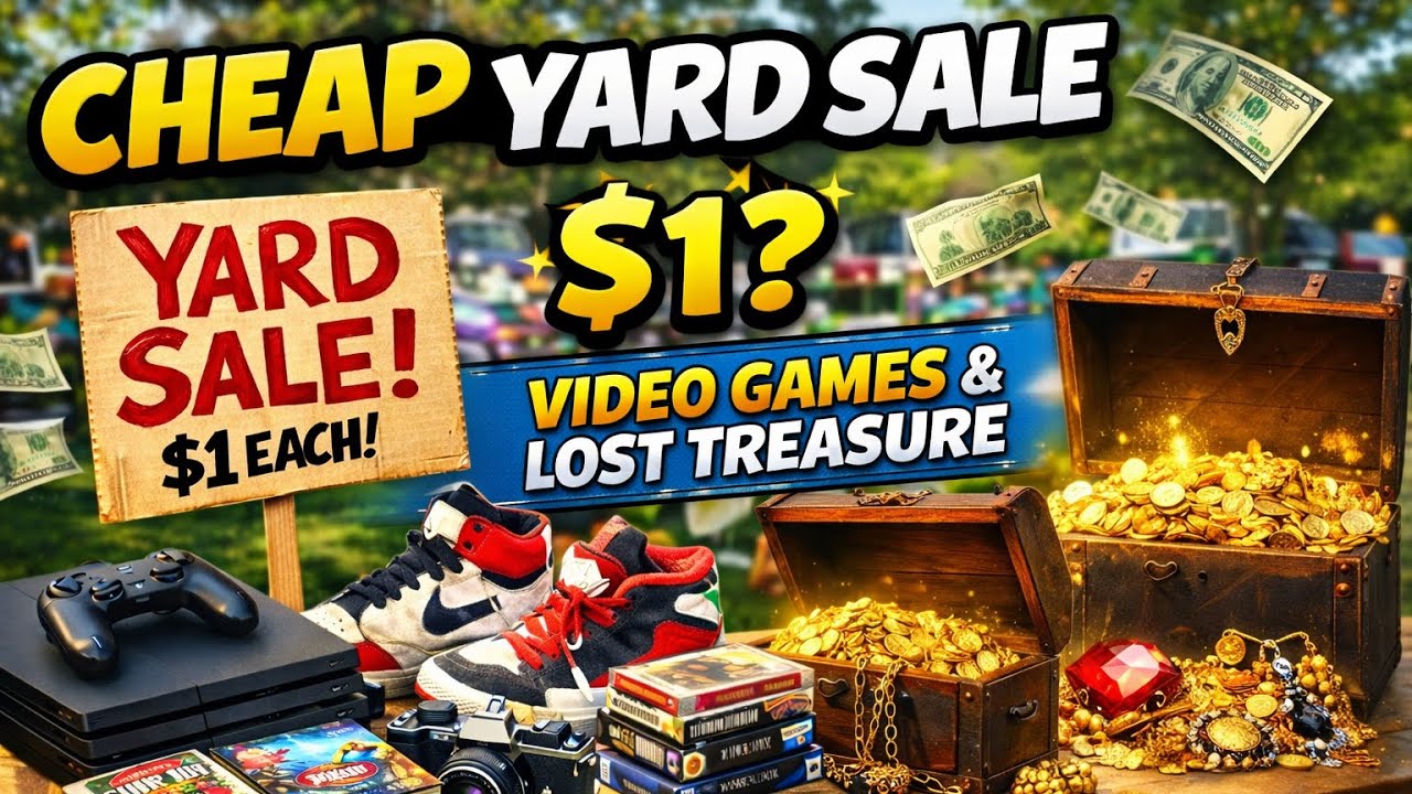 Yard Sale Loaded With Video Games & Treasures #yardsales #garagesales #videogames #thrift #reseller