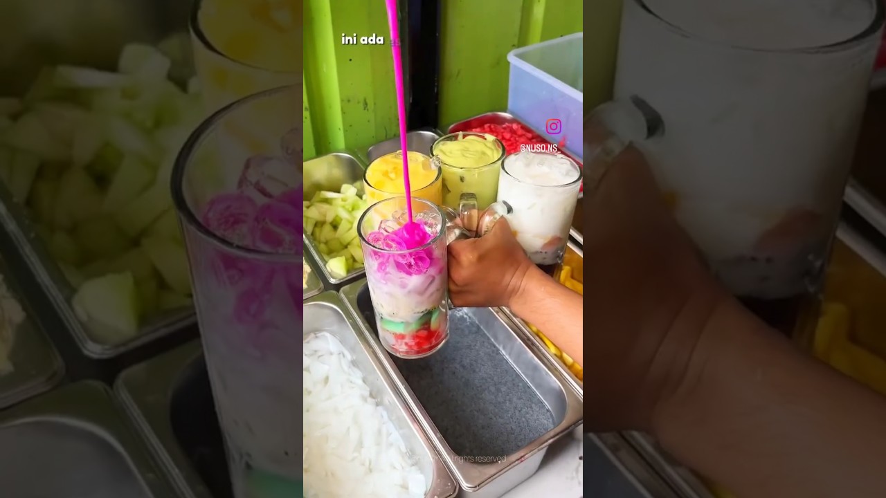 ADA YANG VIRAL DI BOGOR..NIH! Es Teller Jumbo Nyegerin 🤤 #kuliner #bogor  #food #streetfood #shorts