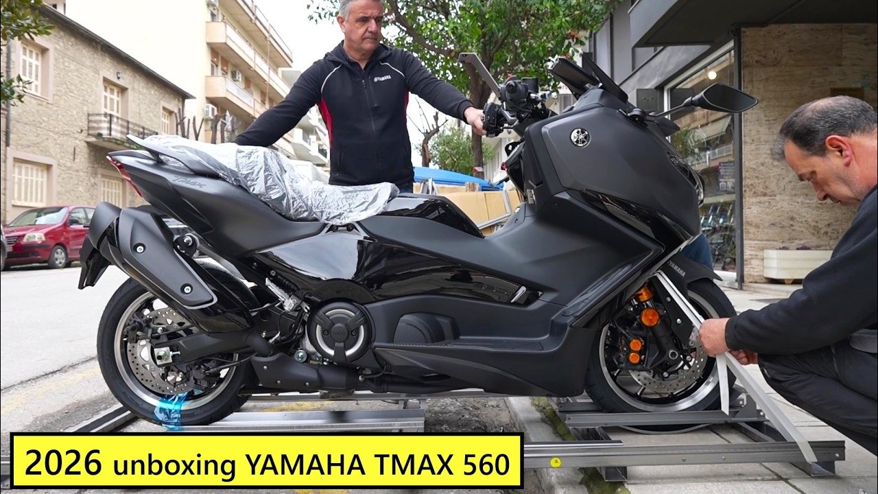 2026 unboxing YAMAHA TMAX 560 megascooter