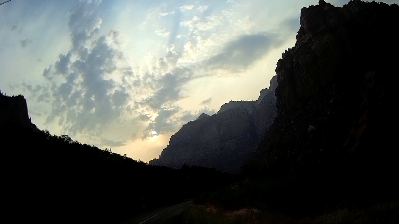 Zion at night