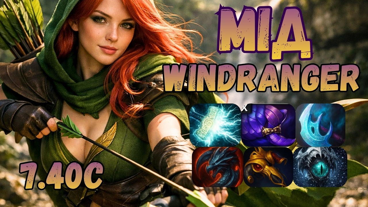 РУДА БЕСТІЯ ВИЙШЛА В ЛЕЙТ🥵ДОСІ ІМБА НА МІДІ?🧐 | Windranger mid 7.40c👊|@ssooll228 👍