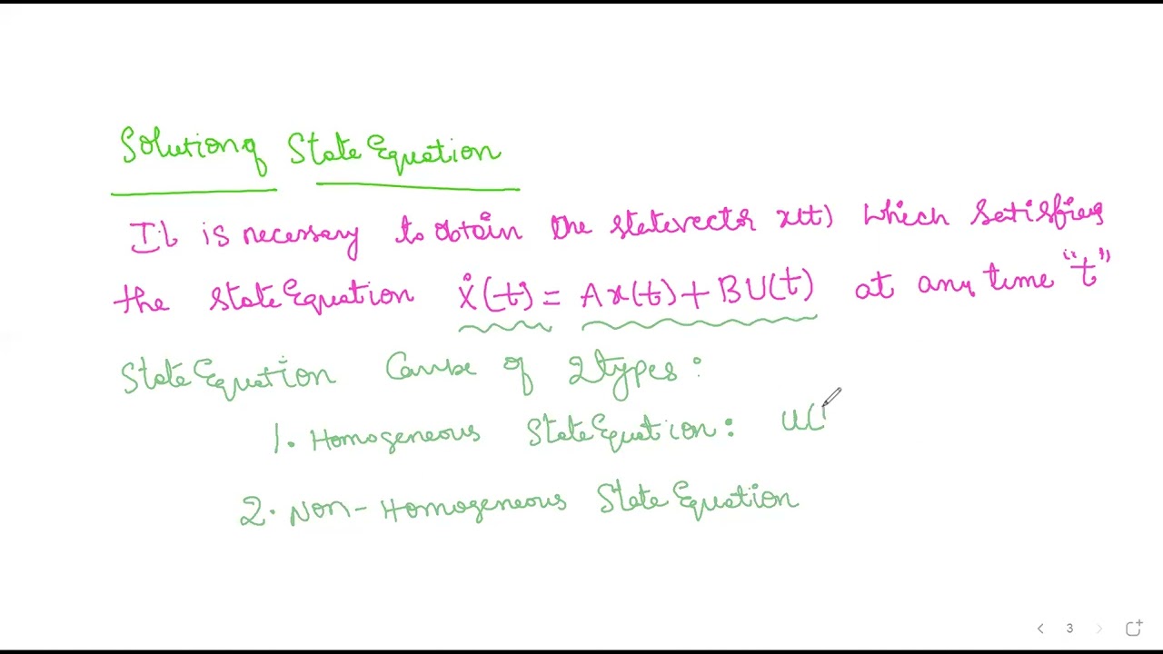 State Transition Matrix & It's Properties