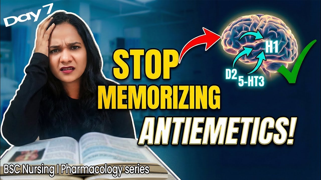 Antiemetic Drugs Pharmacology MADE EASY (NCLEX / NORCET).#bscnursing#pharmacology#drug#medicine