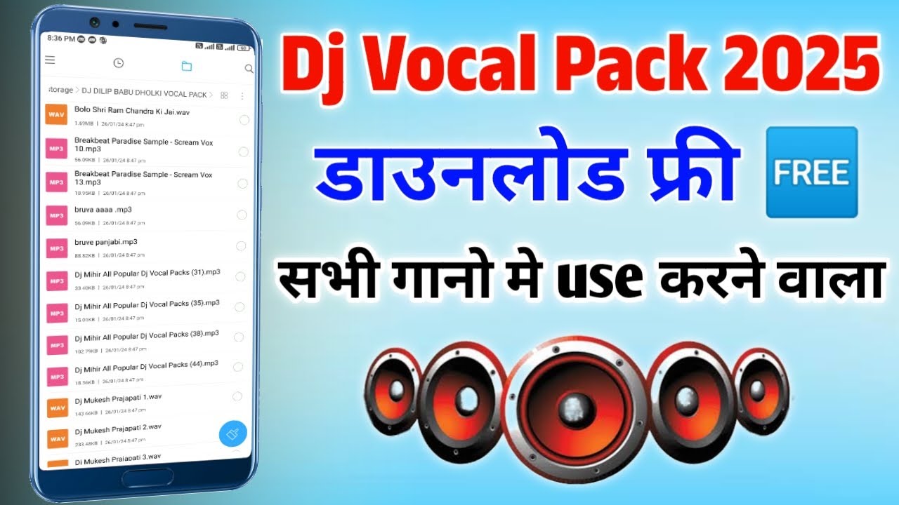 Dj Vocal Pack Free Download || 2025 New Vocal Pack Download || Fl Studio Mixing Vocal Download Pack