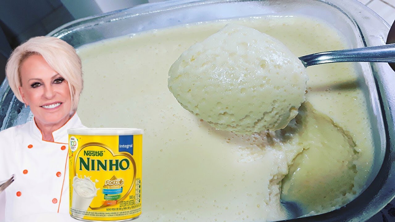 Mousse De Leite Ninho Com 3 Ingredientes (Receita da Ana Maria Braga)