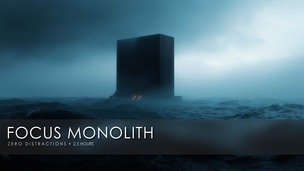 FOCUS MONOLITH | 2.5 Hours | Ambient for Deep Work & Concentration Music