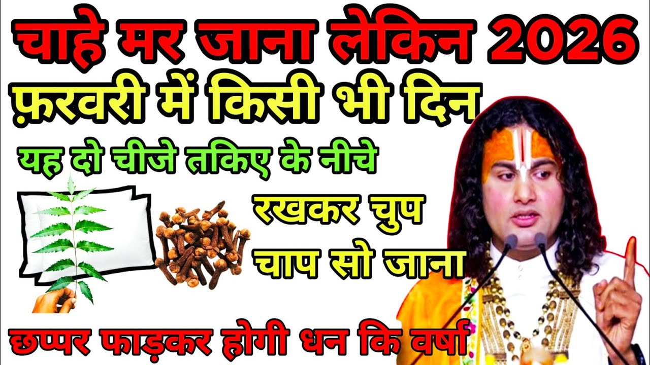 चाहे मर जाना लेकिन 2026 फ़रवरी में किसी भी दिन यह दो चीजे तकिए के नीचे रखकर 