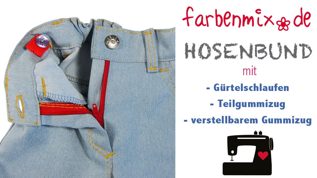 Hosenbund mit G&uuml;rtelschleifen