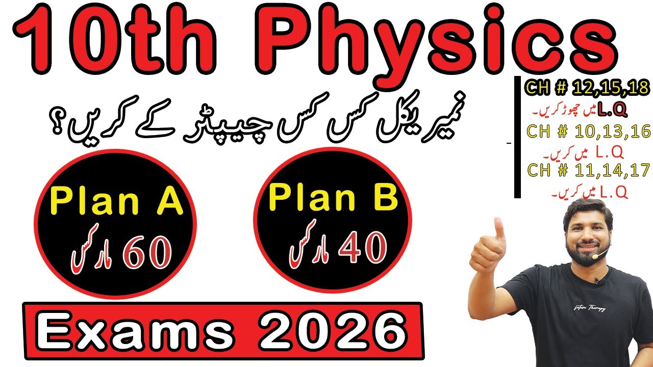 10th Class Physics Guess Paper 2026, Class 10th Physics Model Paper 2026, 10th PhysicsguessPaper2026