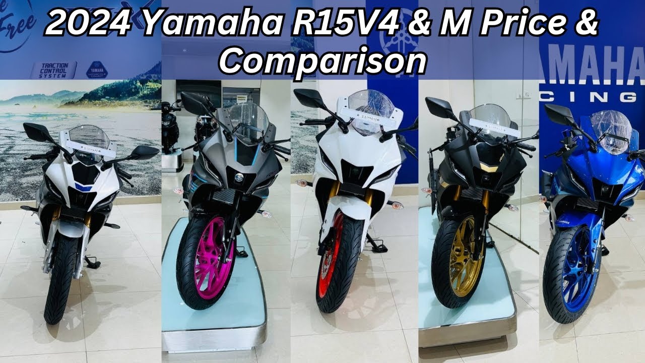 2024 Yamaha R15 All Variant & Colour Comparison ♥️ Price & Features Difference R15 V4