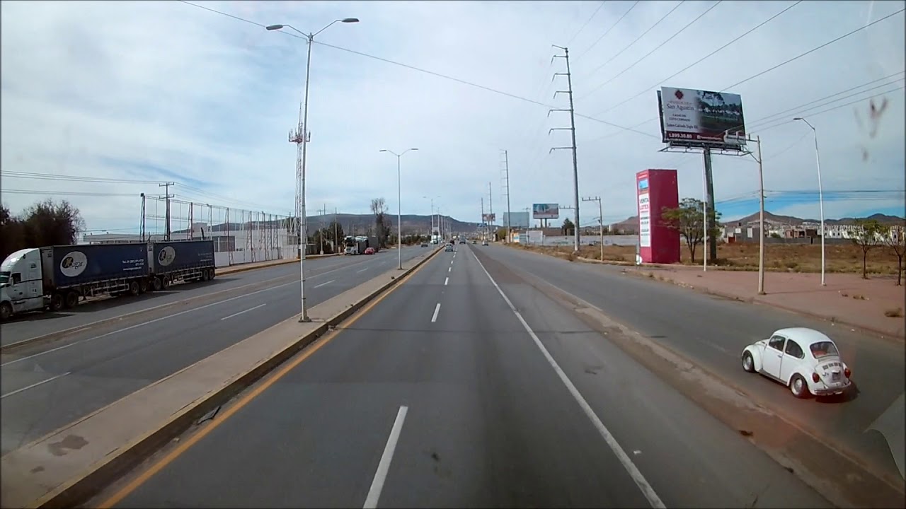 Llegando a la Ciudad de Zacatecas Zac en ETN Doble Piso