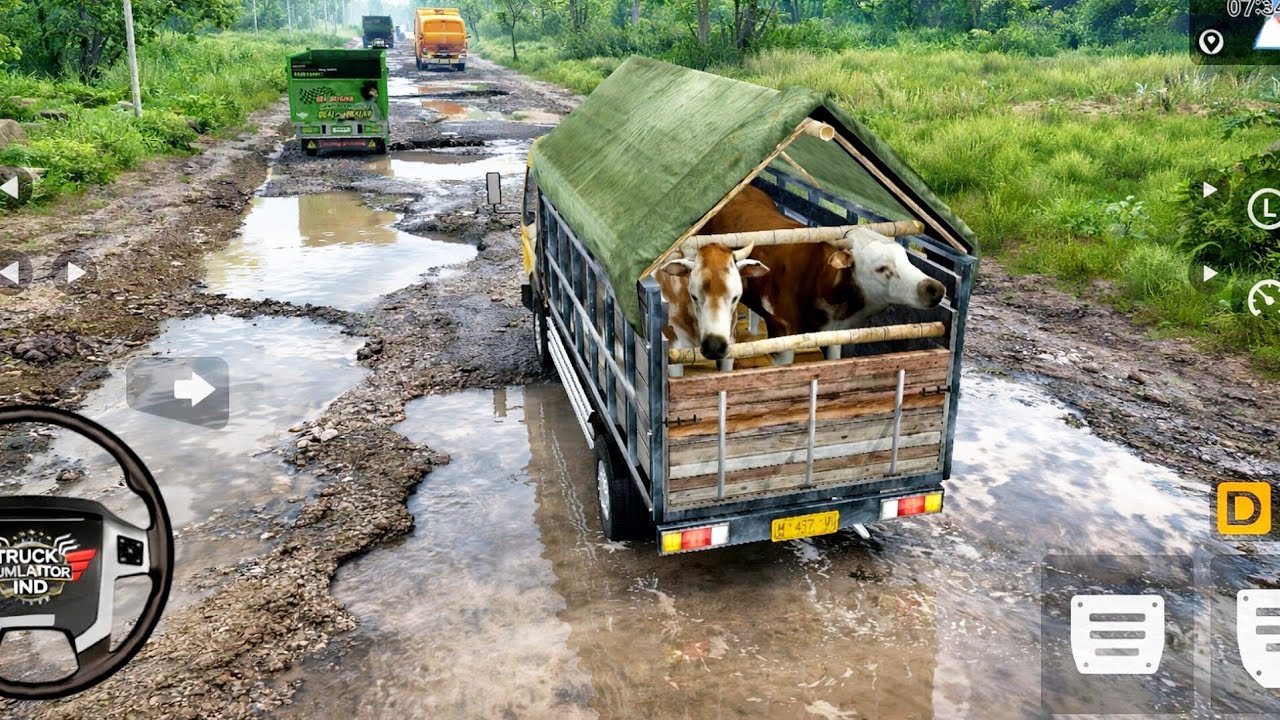 Truck Simulator Indonesia 🇮🇩 | Cow 🐄 Meal Supply To Market | Android Mobile Gameplay 