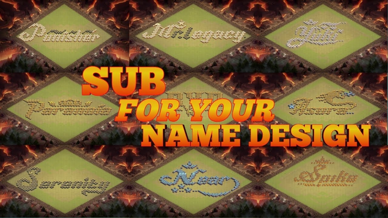 NEW BASE NAME DESIGN ALL TOWNHALL/FUN BASE/ART BASE #clashofclans +copylink