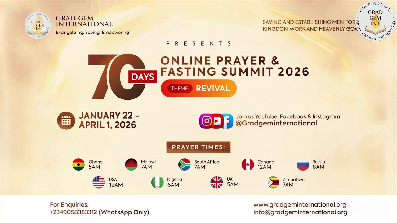 Cry for Revival [Day 56||70 Days Prayer and Fasting Summit 2026|| March 17 2026