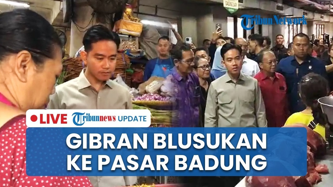 🔴Wapres Gibran Rakabuming Blusukan ke Pasar Badung Bali, Cek Harga Sembako & Pasokan Jelang Ramadan