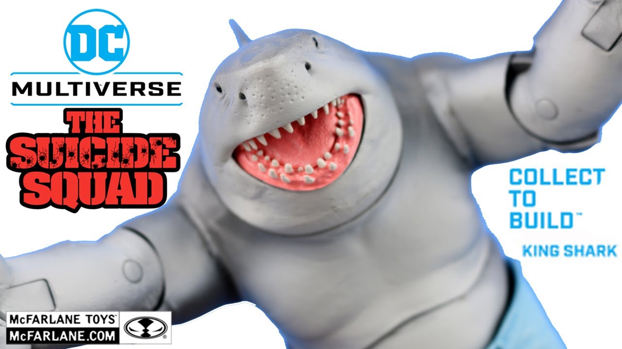 DC Multiverse KING SHARK / TUBARÃO REI BAF Esquadrão Suicida -  McFarlane Toys - Montagem e Review