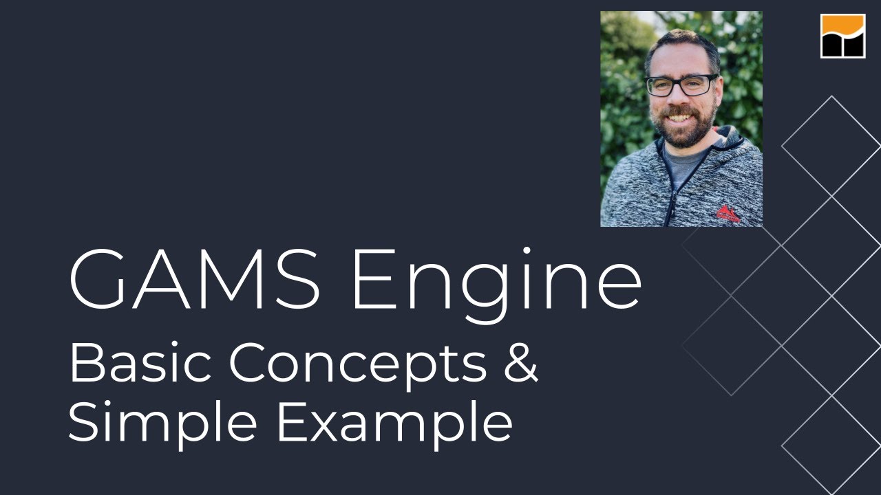 GAMS Engine — основные понятия и простой пример