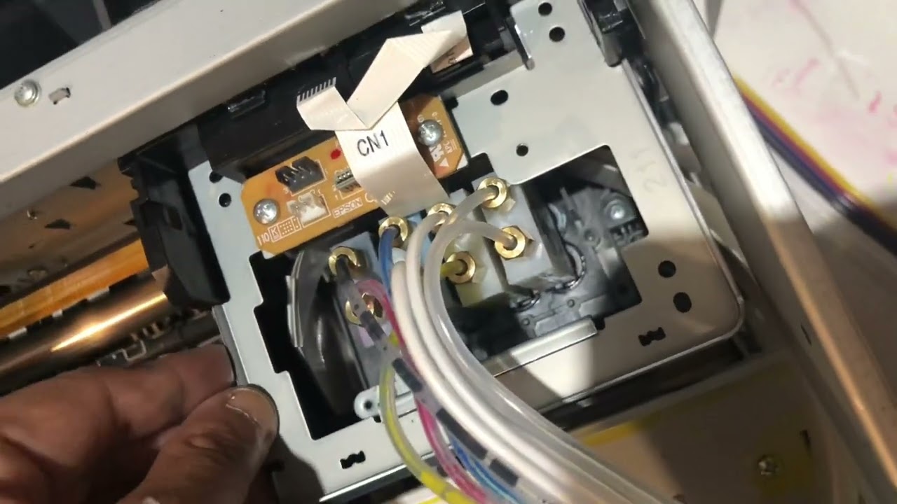 Снятие и замена блока подачи чернил Epson r3000/p600 на DX7. Демпферы для СНПЧ DTF.