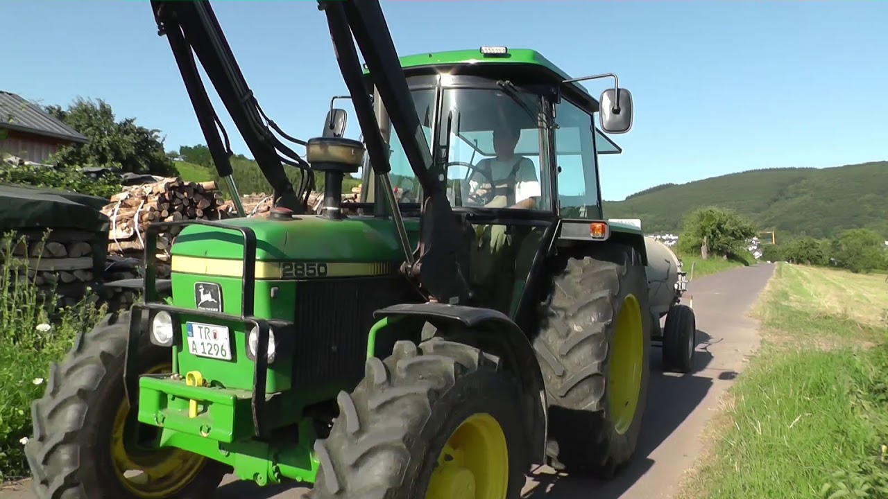 Kartoffeln bewässern mit John Deere und FTS Güllefass